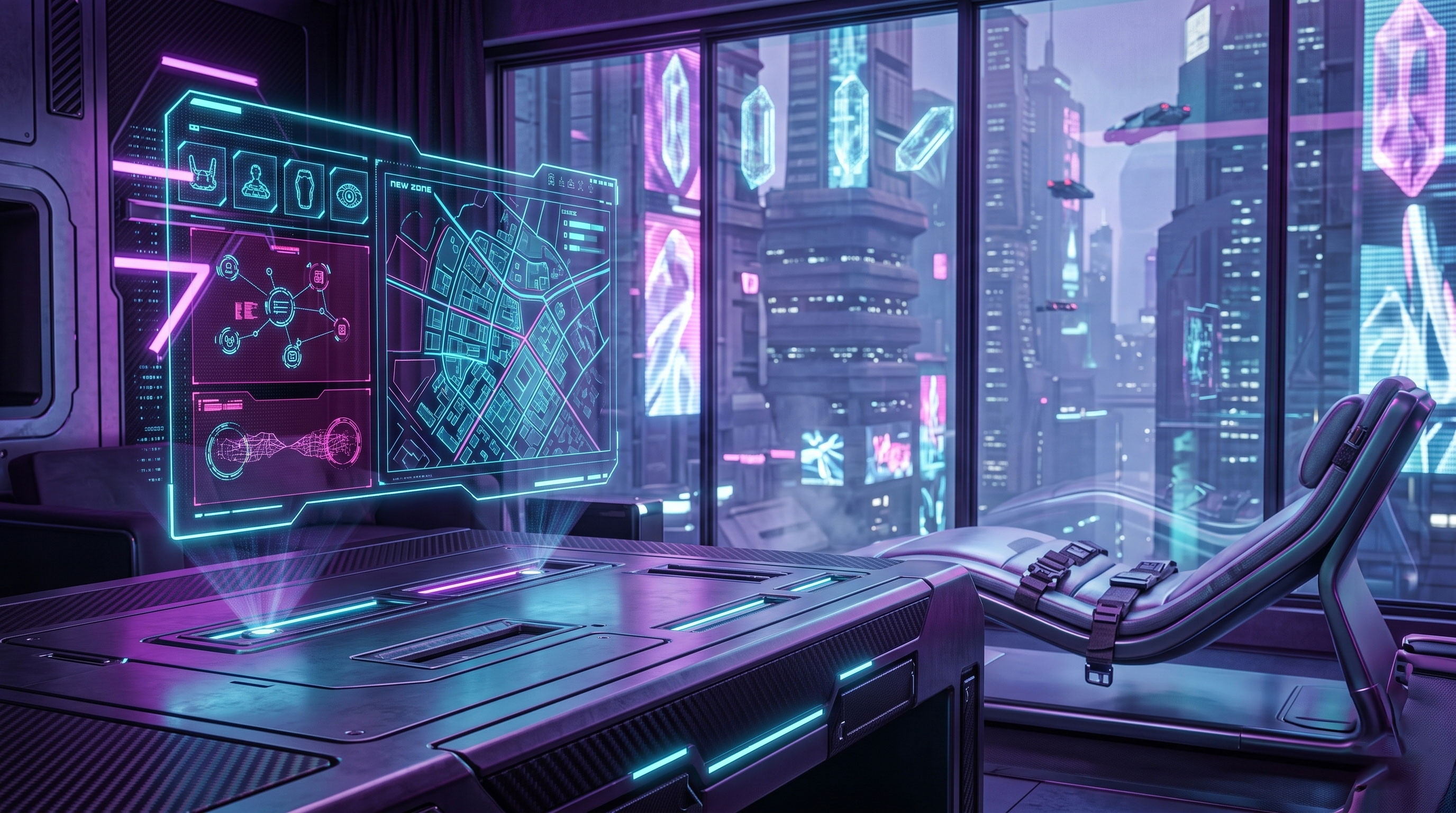 Megaplex zone viewed through the tactical HUD
